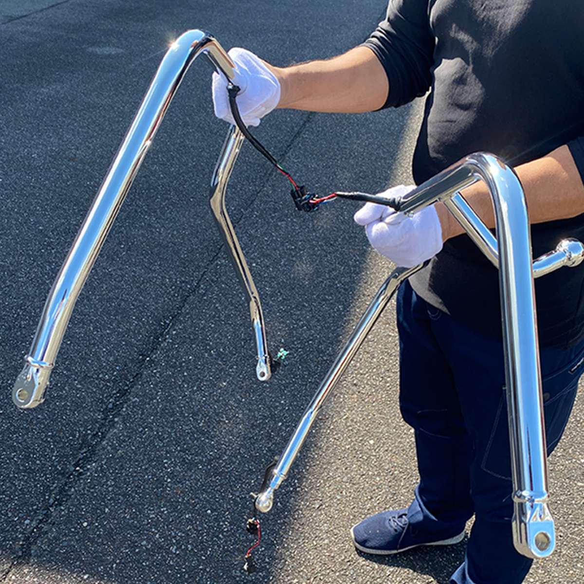 トラックのミラーパーツ